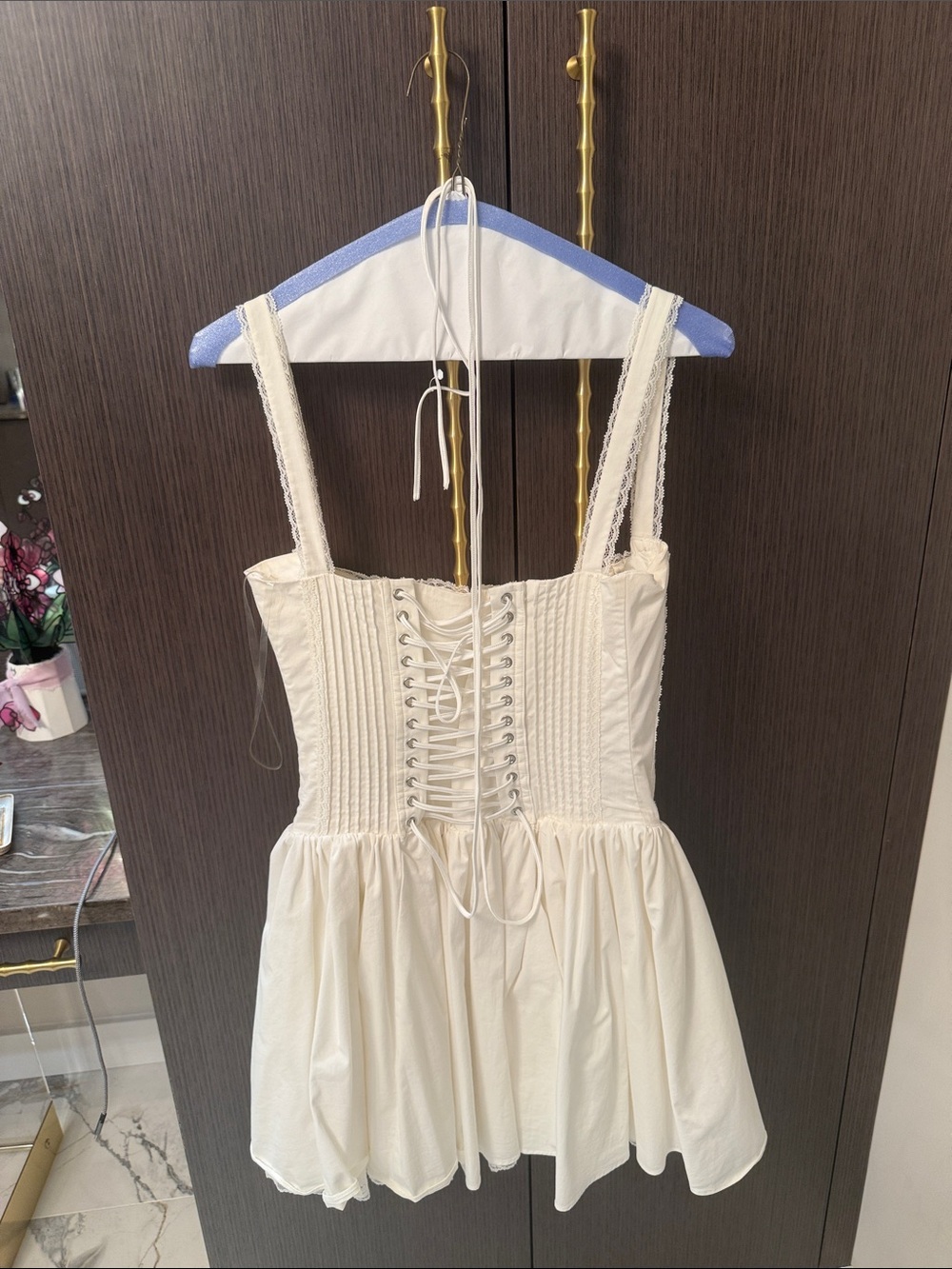 House of CB White Off-Shoulder Corset Mini Dress - Picture 16 of 17